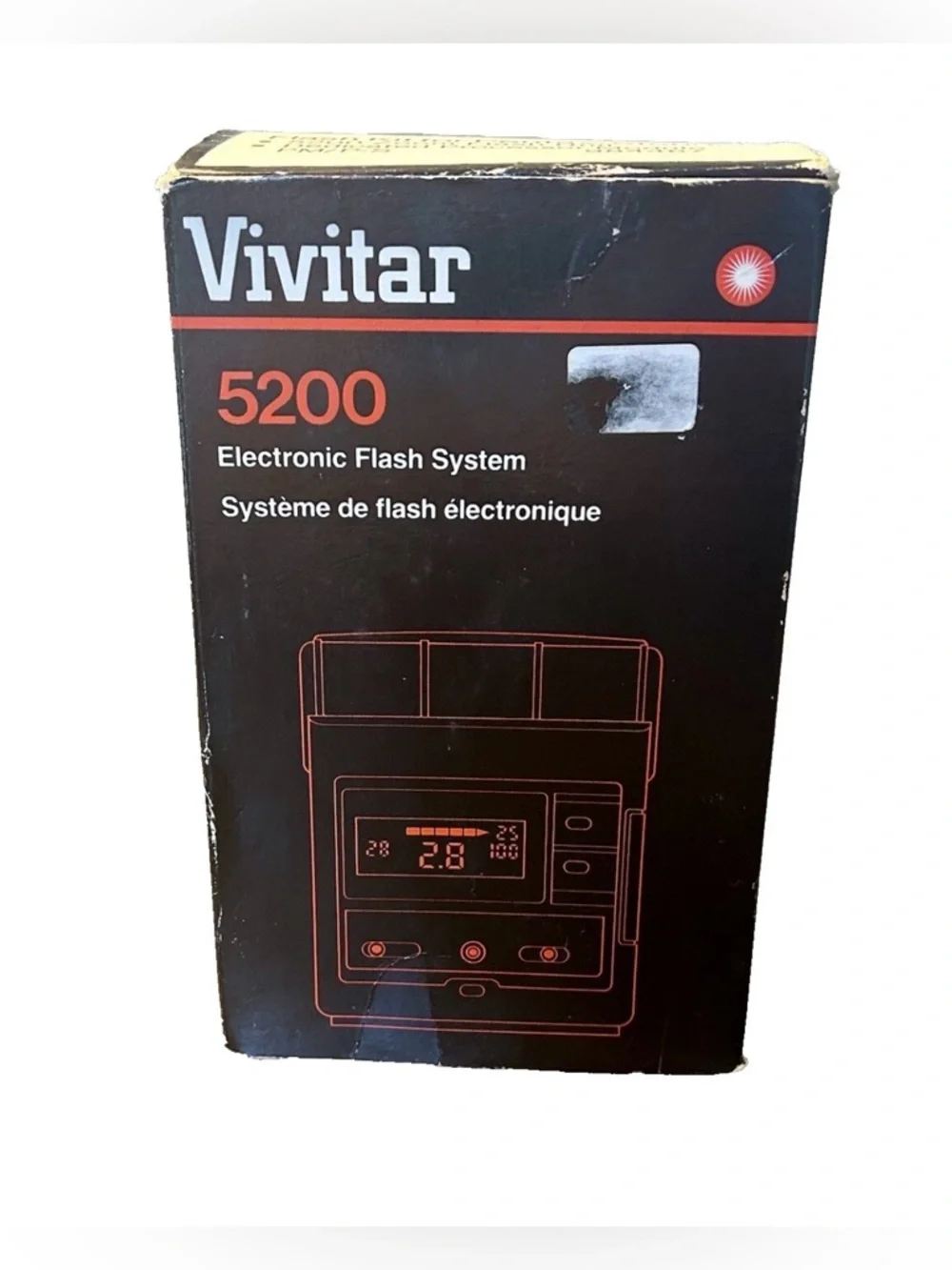 Vintage Vivitar Zoom Thyristor 5200 Flash Original Box Manual Inserts 984467